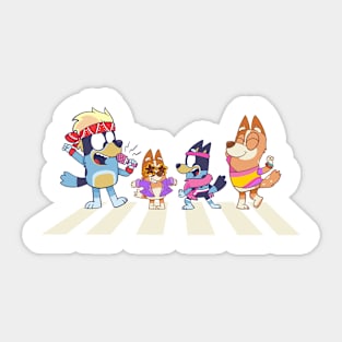 bluey street party Sticker